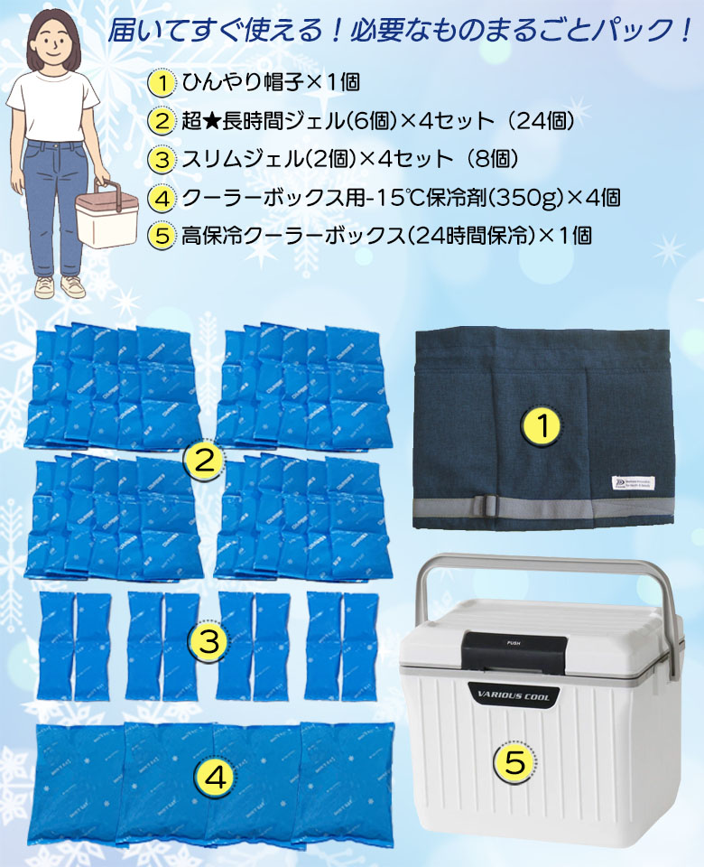 届いてすぐ使える！必要なものまるごとパック！